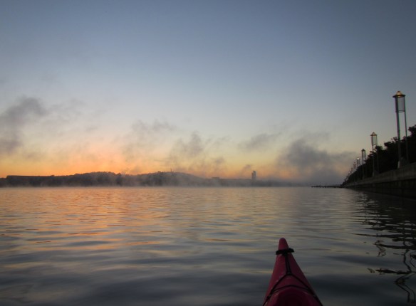 Greeting a misty dawn