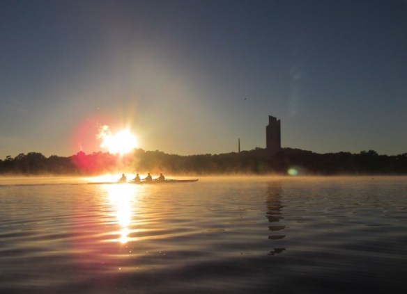 The quads burning through the morning.