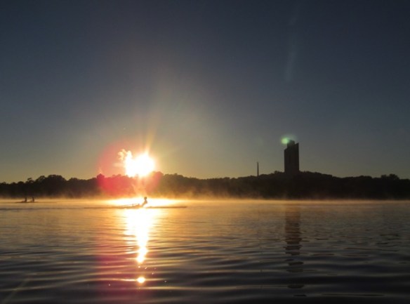 6.57am: It burning off to reveal another awesome Autumn day.