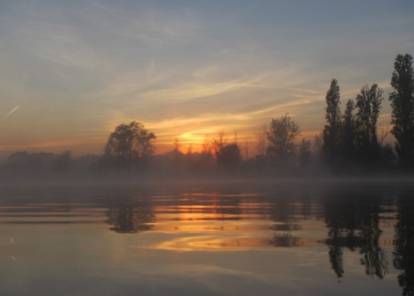 The sunrise was just staring to ramp up.