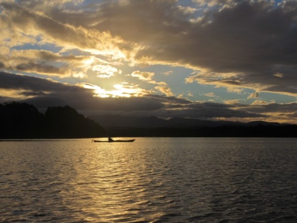 Taking in a sunset at Tuross Head. 