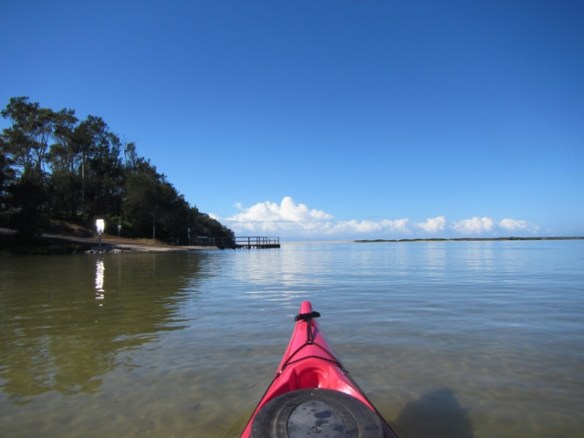 3 hours of clear skies and smooth paddling. 