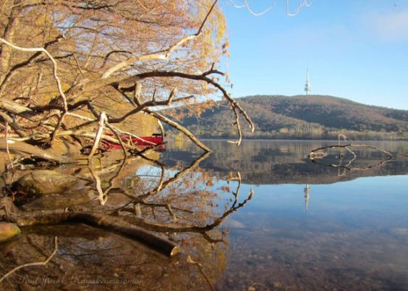 The reflections are still wild, but now I'm in the western basin. 