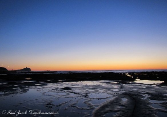  The view over the Cowrie Hole through to Nobbys...had many a surf here.