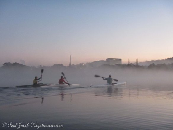 Slicing through the mist