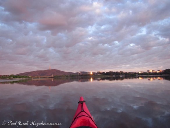 The entire main basin was a sheet of glass. 