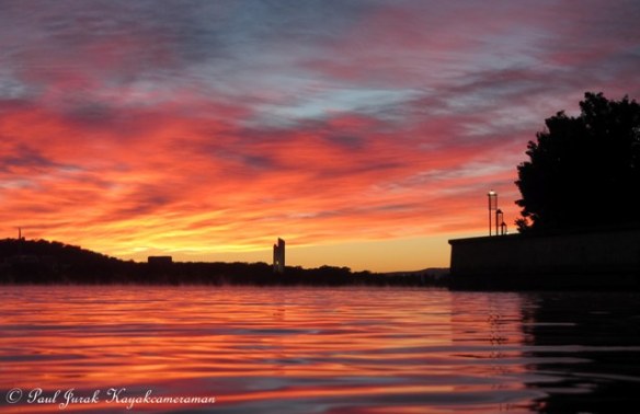 Greeted by a stunning sunrise 