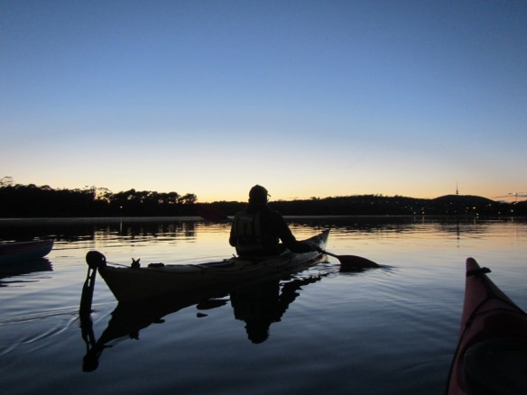Light winds made for mirrored waters. 