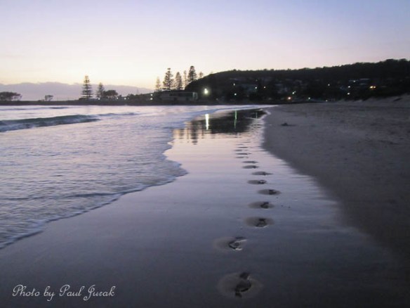 Love the feel of sand between my toes