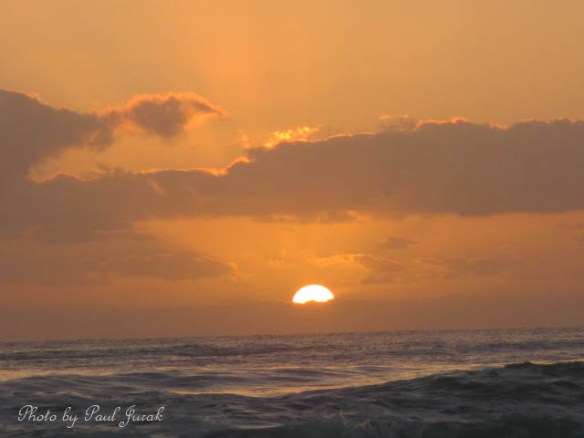 I had a huge smile on the dial when I notice the sun popping up on the horizon.