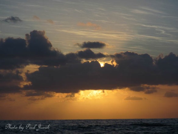 Golden rays starting to burst out