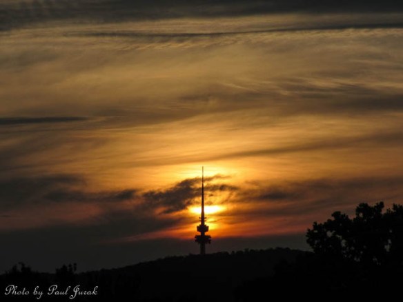Caramelised Sunset in Canberra