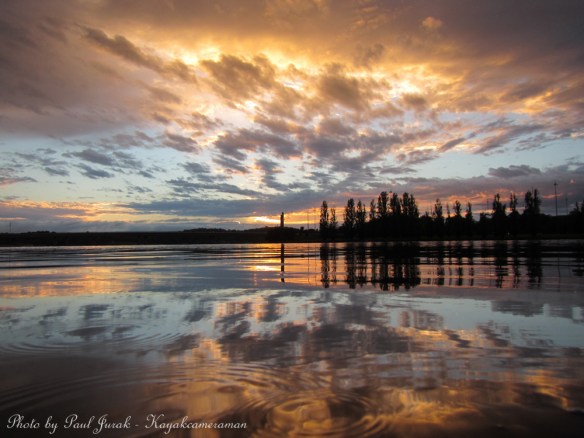 6.50am: The balloons hadn't taken off yet and already I was being treated to a wonderful lightshow 