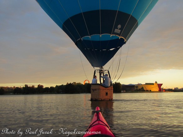 I'm just about the grab a tow across the lake with the Capital Chemist Balloon.  