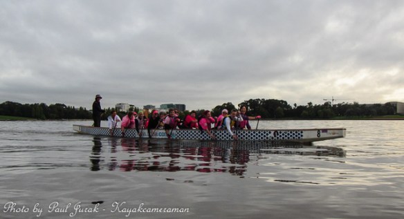 The timing was perfect as the ladies added a huge splash of pink.