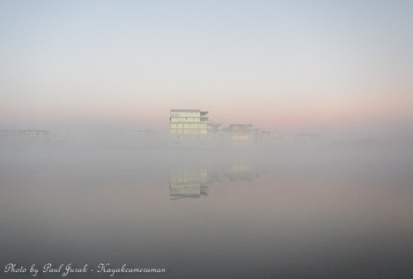 The Kingston Foreshore was looking great covered in fog. 