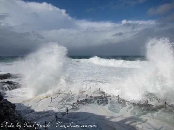 Definitely not a day for a swim 